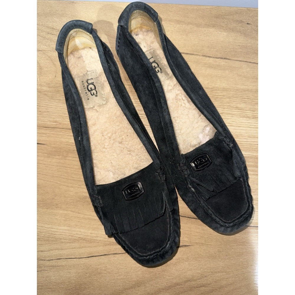 UGG 1949 Driving Loafer Suede Sheepskin Kiltie Moc Toe US Sz 8.5 F